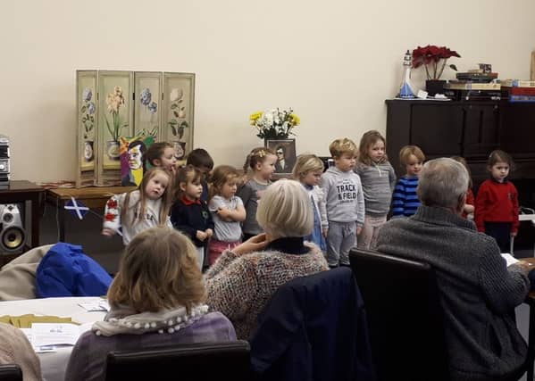 Local youngsters entertained Fyne Homes tenants and their friends at the annual Nostalgia Cafe Burns lunch.