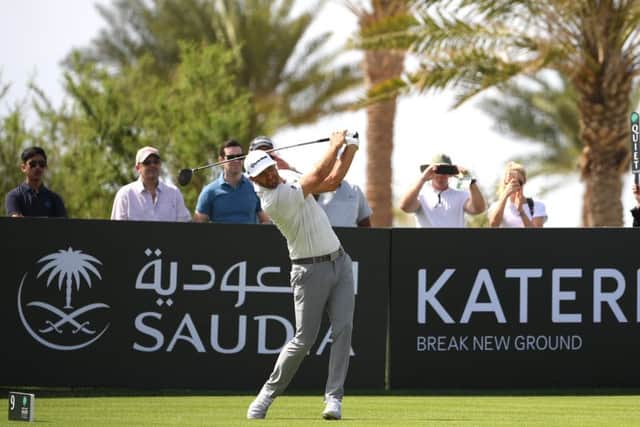 Dustin Johnson enjoyed a round of 61. Picture: Ross Kinnaird/Getty Images
