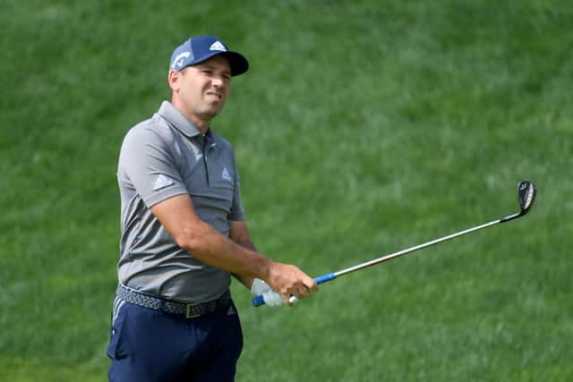 Sergio Garcia was disqualified from the Saudi International for a mixture of deliberate 'scuff marks' and a divot hole. Picture: Ross Kinnaird/Getty
