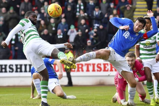 Odsonne Edouard was one of three Celtic players who picked up knocks. Picture: SNS.
