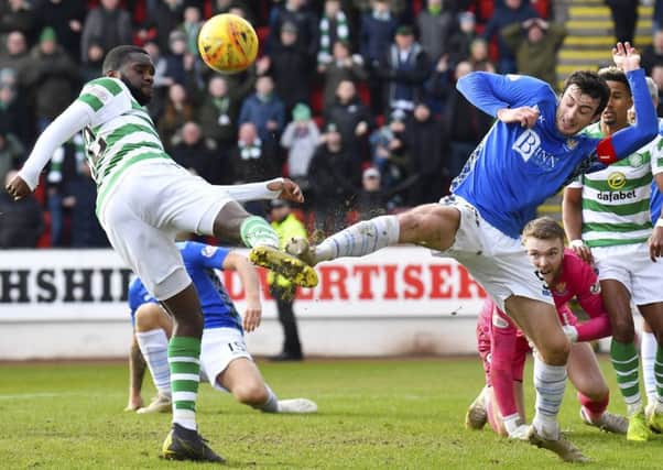 Odsonne Edouard was one of three Celtic players who picked up knocks. Picture: SNS.