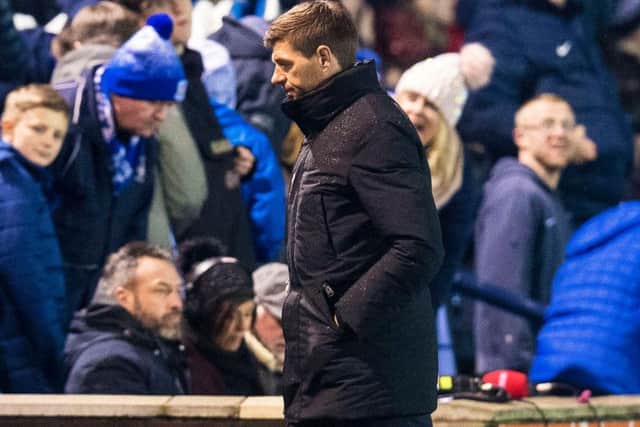 Steven Gerrard was unhappy with his players' first-half performance.