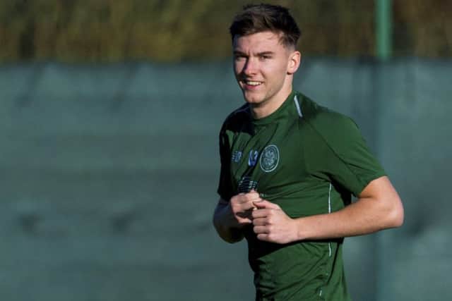 Kieran Tierney returns to training at Lennoxtown. Picture: SNS Group