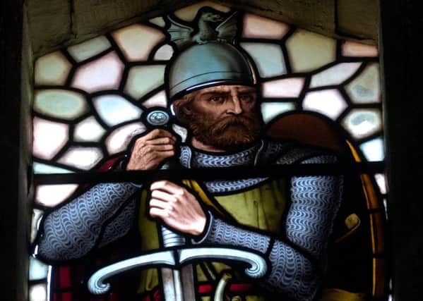 A stained glass window of William Wallace at the Wallace Monument (Picture: Neil Hanna)