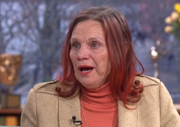 Jade Goody's mother, Jackiey Budden, apearing on ITV1's This Morning programme where she urged women to go for their smear tests as she told how she watched her daughter "disintegrate" before her death. Picture: ITV/PA Wire