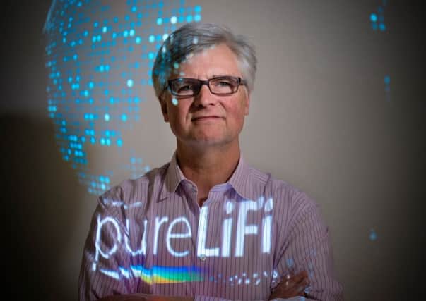 PureLiFi chief executive Alistair Banham said the ecosystem is 'crying out for new wireless technology'. Picture: Contributed