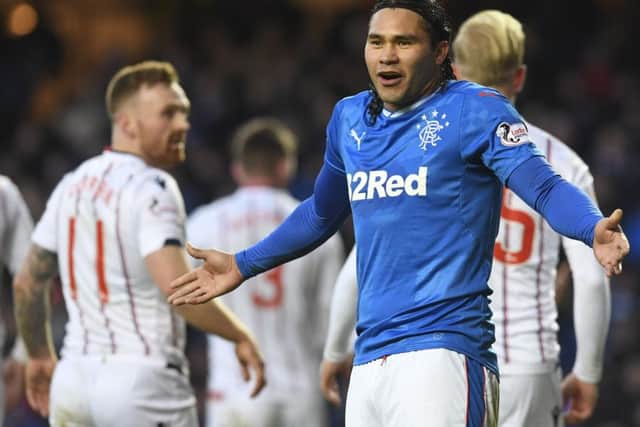 Carlos Pena played just 14 times for Rangers, scoring five goals. Picture: SNS GROUP