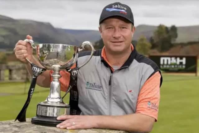 Greig Hutcheon clinched the 2018 Scottish PGA at Gleneagles but the event is moving to Downfield. Picture: Alan Rennie