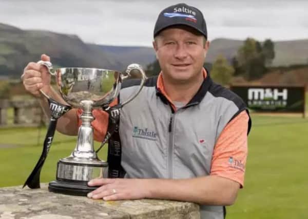 Greig Hutcheon clinched the 2018 Scottish PGA at Gleneagles but the event is moving to Downfield. Picture: Alan Rennie