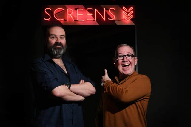 Greg Hemphill and Ford Kiernan announce the final series of Still Game, debuting on the new BBC Scotland Channel, next Sunday, 24 February, 9-9.30pm. Picture: John Devlin. Thanks to  the Everyman Cinema, Glasgow