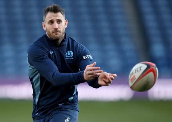 Tommy Seymour is now tied with Stuart Hogg on 19 tries in the list of Scotland's top try-scorers. Picture: Jane Barlow/PA Wire.