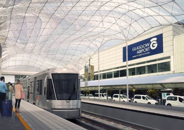 Plans for a rail link between Glasgow Airport and the city centre have been repeatedly shelved. Picture: Contributed