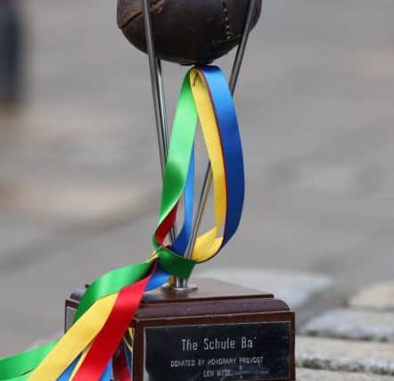 Pictured is the Schule Ba ahead of  the annual 'Fastern's E'en Hand Ba' event.