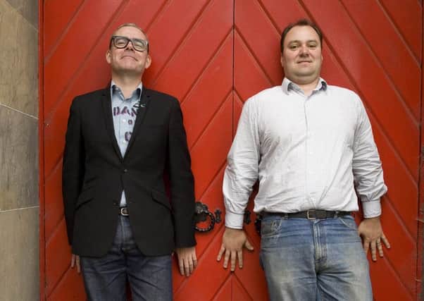 Paul Stokes (wearing glasses) and Neil Rafferty of The Daily Mash. (Picture: Geraint Lewis)