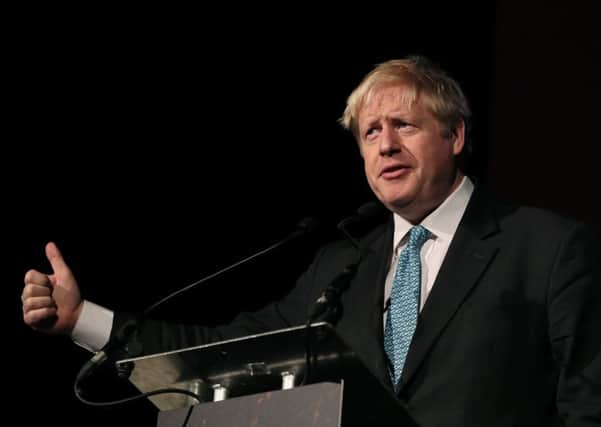 Former UK foreign secretary Boris Johnson speaking at the Pendulum Summit at the Dublin Convention Centre. Picture: Brian Lawless/PA Wire