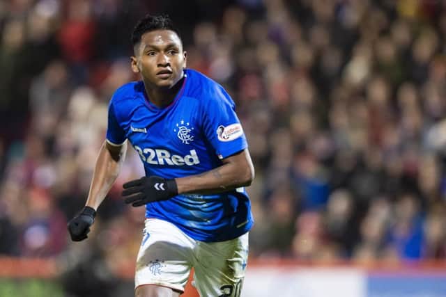 Three-match ban: Rangers striker Alfredo Morelos. Picture: SNS Group