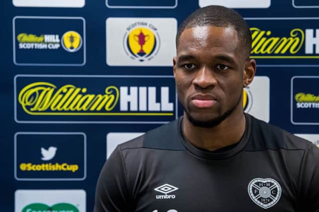 Hearts' Uche Ikpeazu speaks ahead of their Scottish Cup clash with Auchinleck Talbot. Pic: SNS/Ross Parker