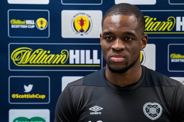 Hearts' Uche Ikpeazu speaks ahead of their Scottish Cup clash with Auchinleck Talbot. Pic: SNS/Ross Parker
