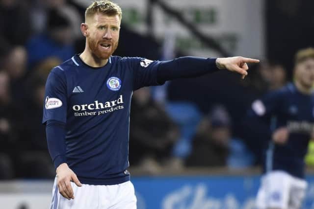 Adam Eckersley scored for Forfar. Pic: SNS/Rob Casey