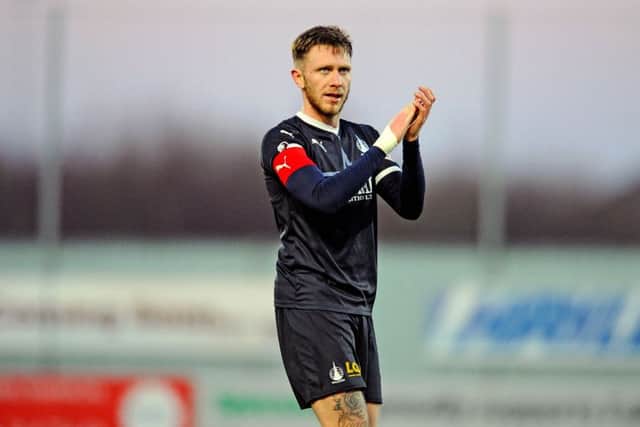 Falkirk's Jordan McGhee. Pic: Michael Gillen