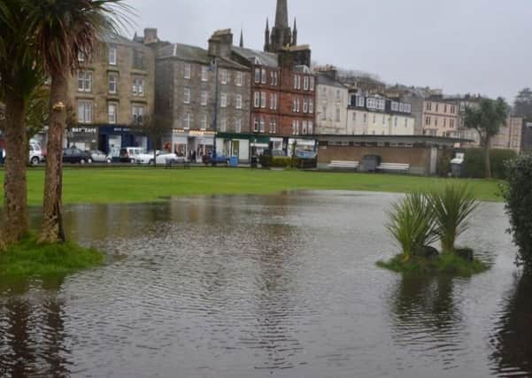 Flooding in Rothesay. Photo by Ronnie Falconer.