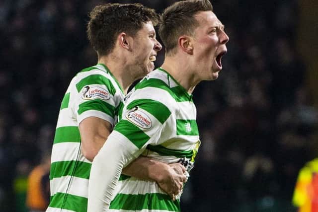 Callum McGregor is hoping to celebrate against Valencia on Thursday night.