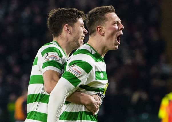 Callum McGregor is hoping to celebrate against Valencia on Thursday night.