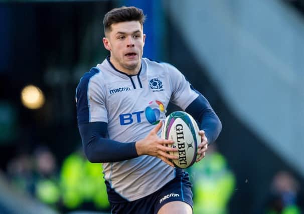 Blair Kinghorn provides good cover on the wing, says Richard Cockerill. Picture: SNS/SRU.
