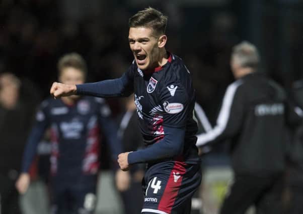 Ross County's Josh Mullin celebrates his late equaliser in the 2-2 Scottish Cup draw with Inverness. Picture: Craig Foy/SNS