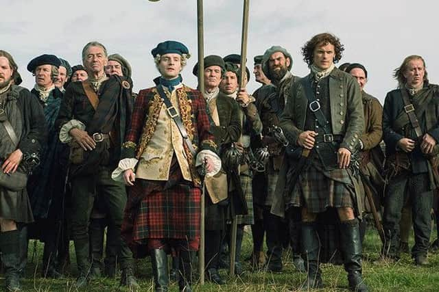 The characterisation of Bonnie Prince Charlie in Outlander as an "effete weakling"  has been described as a "travesty". PIC: Starz.