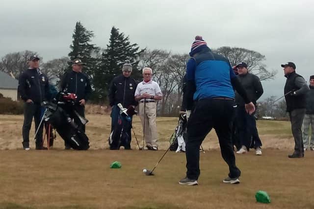 The first veterans to attend the Caddie School for Soldier get to work on The Dukes Course