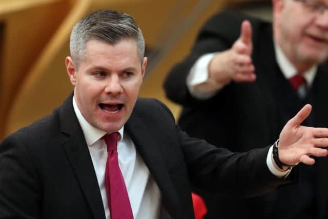 Cabinet Secretary for Finance, Economy and Fair Work Derek Mackay delivers the Scottish Government's Stage 1 budget. Picture: PA