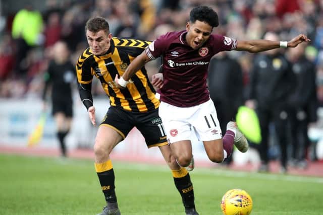 Hearts on-loan left-back Demetri Mitchell has suffered an identical injury to the one he sustained last February which kept him out for eight weeks. Picture: Getty.