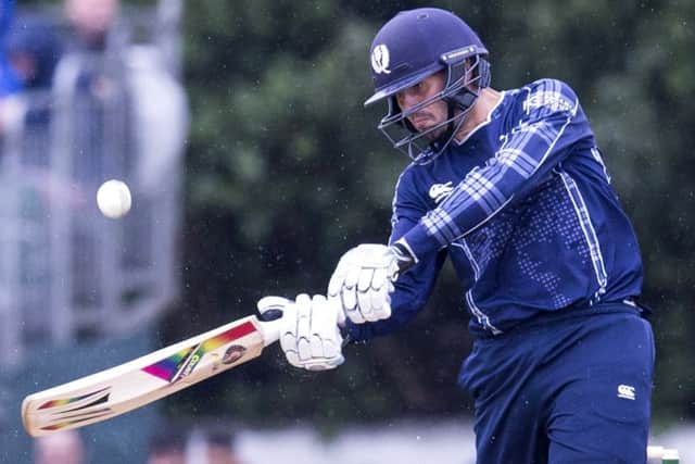Calum MacLeod hit 53 from 45 balls to steady Scotland's ship as they took the Dutch to the wire. File picture: SNS Group