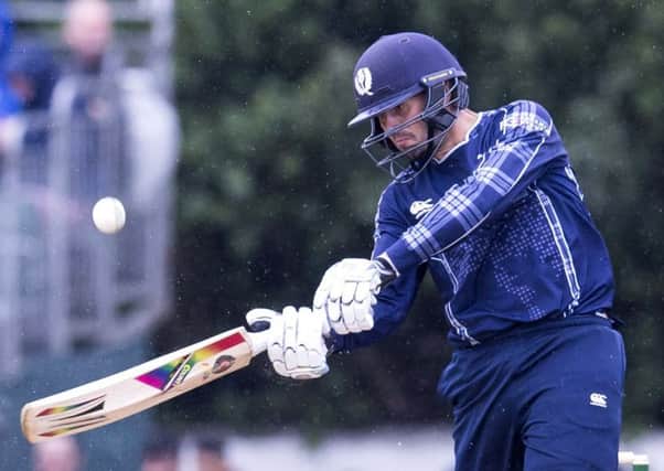 Calum MacLeod hit 53 from 45 balls to steady Scotland's ship as they took the Dutch to the wire. File picture: SNS Group