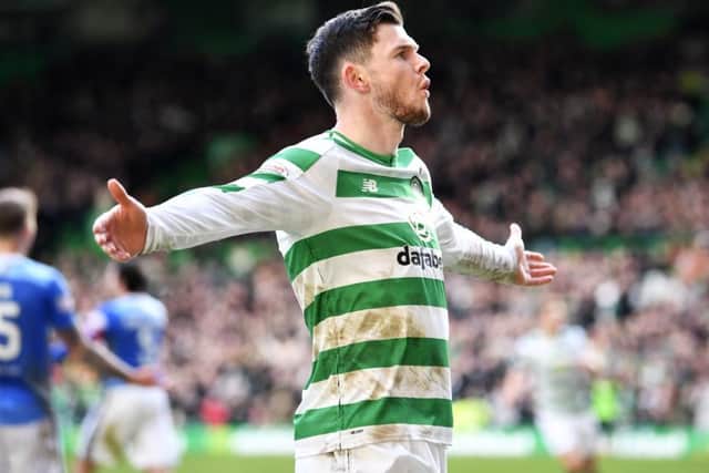 Oliver Burke will be relishing the test of Valencia at Celtic Park tonight. Pic: SNS/Rob Casey