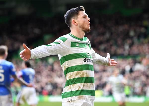 Oliver Burke will be relishing the test of Valencia at Celtic Park tonight. Pic: SNS/Rob Casey