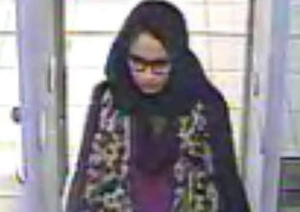 Shamima Begum, then 15, seen at Gatwick Airport in 2015 as she travelled to Syria (Picture: AFP/Getty)