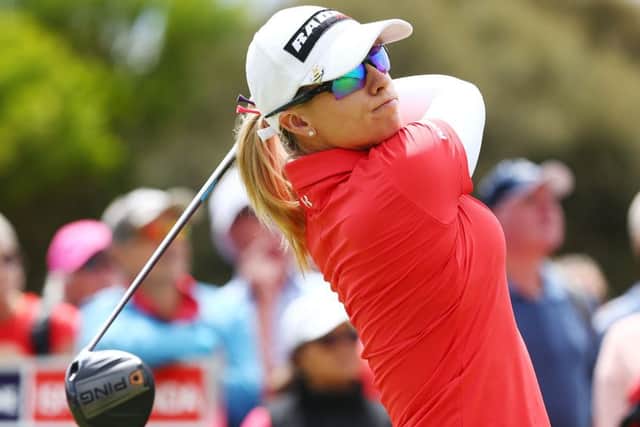 England's Jodi Ewart Shadoff shares the lead after the opening round in the Australian Women's Open in Adelaide. Picture: Getty Images