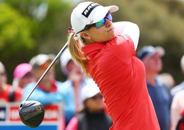 England's Jodi Ewart Shadoff shares the lead after the opening round in the Australian Women's Open in Adelaide. Picture: Getty Images