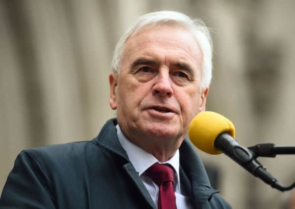 Shadow Chancellor John McDonnell said Churchill's role in the Tonypandy riots of 1910 meant he was a 'villain' rather than a hero (Picture: Kirsty O'Connor/PA Wire)