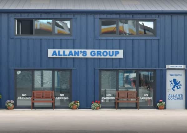 The Allan's Group garage at Newtonloan.