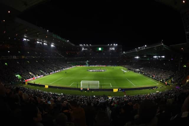 Celtic Park prior to the clash with Valencia. Picture: SNS