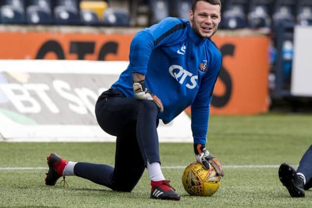 Kilmarnock goalkeeper Daniel Bachmann hit out at grass pitches. Picture: SNS/Alan Harvey