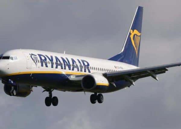 The Ryanair flight was diverted. Picture: Press Association