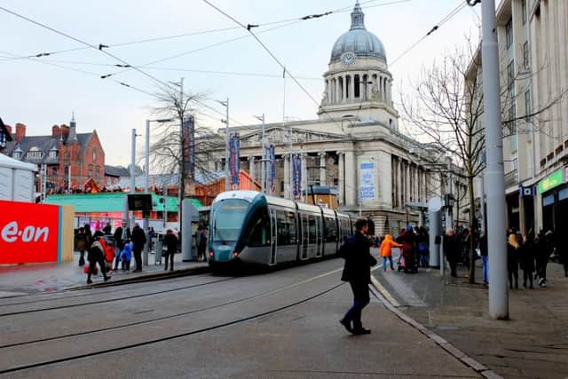 In Nottingham receipts from the levy have helped extend the tram system. Picture: Getty