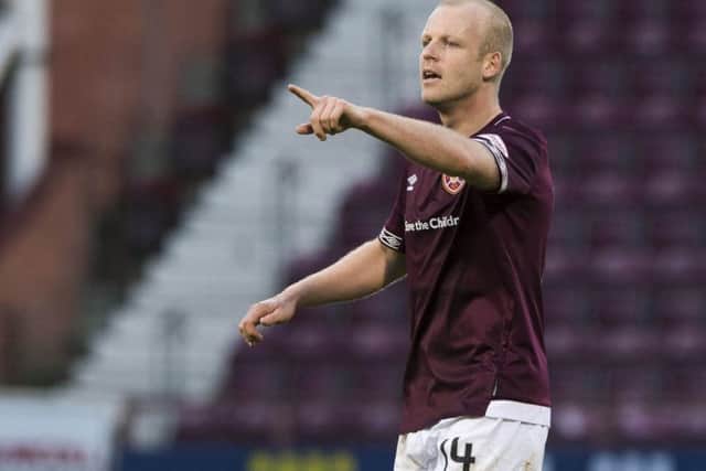 Steven Naismith would be a part of Scotlands plans if they qualify for Euro 2020, says Hearts manager Craig Levein. Picture: SNS.