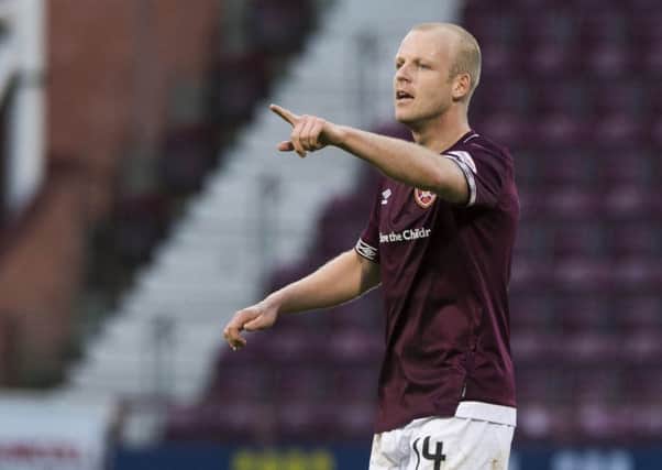 Steven Naismith would be a part of Scotlands plans if they qualify for Euro 2020, says Hearts manager Craig Levein. Picture: SNS.