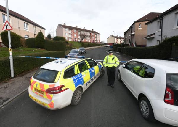 Police were called to Springburn, Glasgow, after gun shots were heard on Saturday morning.
Picture: John Devlin