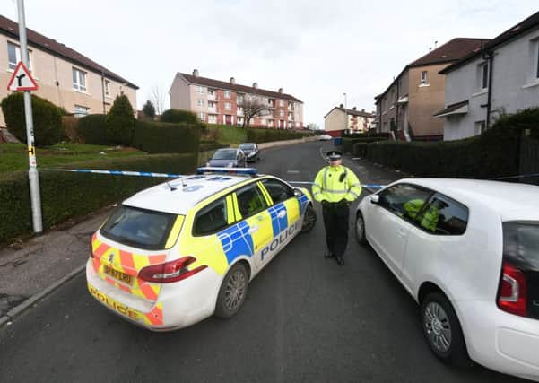 Police were called to Springburn, Glasgow, after gun shots were heard on Saturday morning.

 Picture: John Devlin